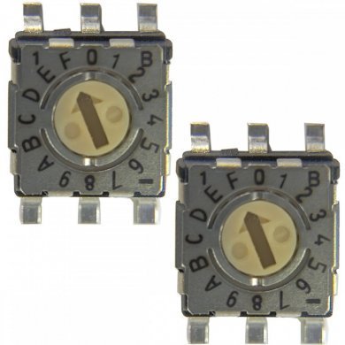 S-7070TB Chave rotativa codificada 16P 6T SMD (Kit 2 und)