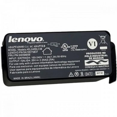 Fonte carregador original Lenovo 45W 20V 2.25A