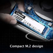 Kingston SSD 1TB M.2 2280 NVMe serie A2000 leitura 2200MB/s, gravação 2000MB/s PCIe Gen 3.0 x4