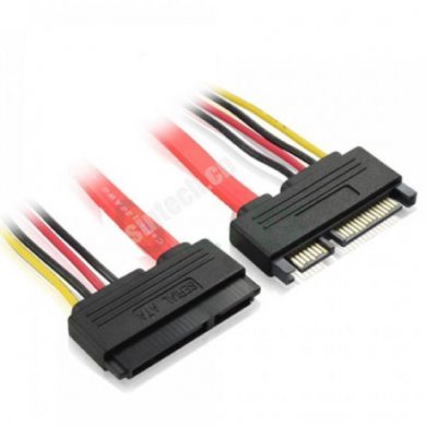 SA22P-1M EXTENSÃO SATA 22 PINOS 7+15 MACHO FEMEA