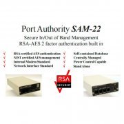 CDI Secure Authentication Modem 2 port Port Authority SAM-22 Secure In/Out of Band Management RSA-AES 2 factor authentication built in