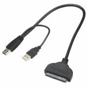 Cabo SATA III para USB 2.0 Compatível com HDS 2.5 Polegadas (Pino 15 + 7)