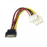 Cabo Duplicador 1x SATA M 2x Molex F comprimento 15cm