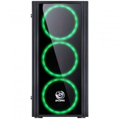 SATPTVD3FCA PCYes Gabinete Saturn Mid Tower Preto