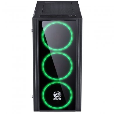 SATPTVD3FCA PCYes Gabinete Saturn Mid Tower Preto