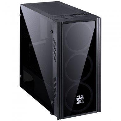 SATPTVM3FCA PCYes Gabinete Saturn Mid Tower Preto