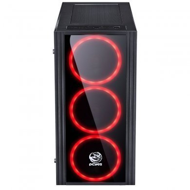 SATPTVM3FCA PCYes Gabinete Saturn Mid Tower Preto