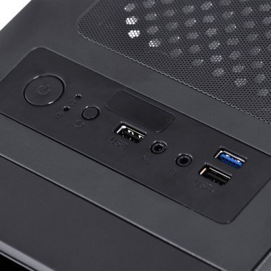 SATPTVM3FCA PCYes Gabinete Saturn Mid Tower Preto