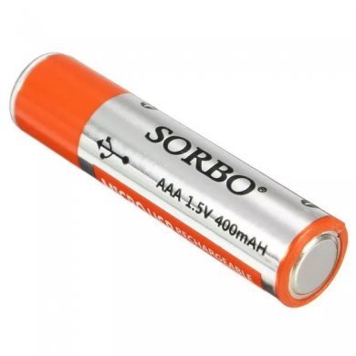 SB-2131 Sorbo Pilha AAA Recarregavel USB 1.5V 400mAh