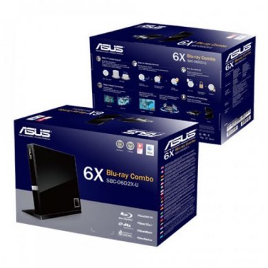 SBC-06D2X-U ASUS Leitor Gravador Blu-Ray Externo USB