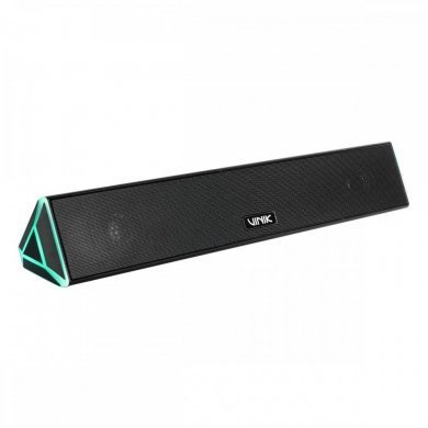 Vinik soundbar gamer Galaxy 2.0 6W Led Rainbow preto