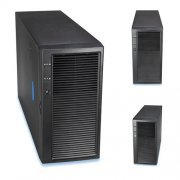 Gabinete Server Intel SC5400BRP com Fonte Intel 830W Boards Compatíveis: S5000PSL, Baias: 6 discos fixos, Fonte para Redundância: Sim, SATA hot plug opc