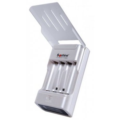 SC-C2 Soshine Carregador de Pilhas com LCD para 4x
