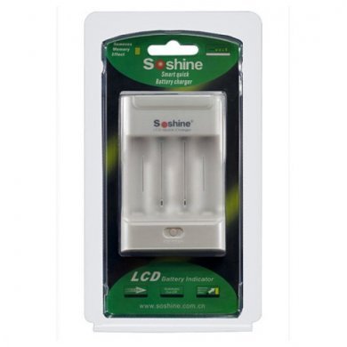 Soshine Carregador de Pilhas com LCD para 4x
