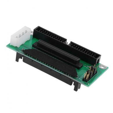 Adaptador SCSI SCA 80pin 68pin para IDE 50 pinos