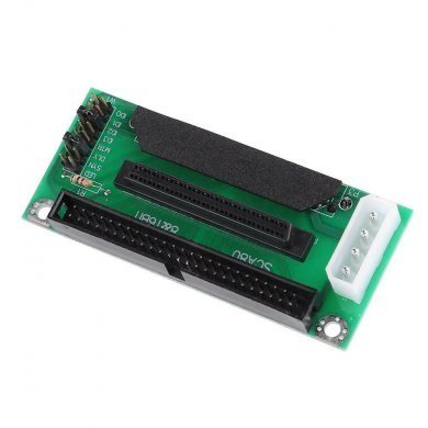 Adaptador SCSI SCA 80pin 68pin para IDE 50 pinos