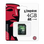 Cartao de Memoria Kingston SDHC 4GB Classe 10, 10MBs de Transferencia
