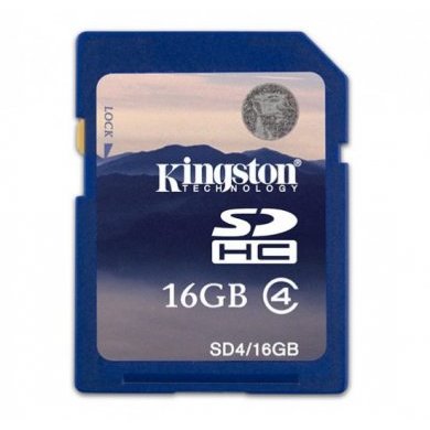 SD4/16GB Cartão de Memória Kingston SDHC 16GB Classe 4