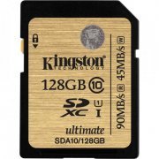 Kingston Cartao de Memoria 128GB SDXC Ultimate HD Video Class 10