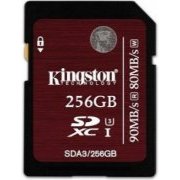 Cartão de Memória Kingston 256GB SDXC UHS-I U3 4K2K Classe 3