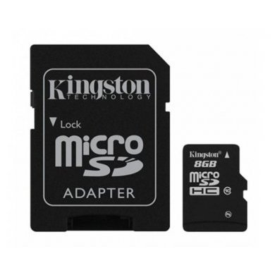 Cartão de Memória MicroSDHC 8GB Kingston
