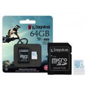 Cartão de Memória Kingston 64GB Micro SDHC Action 64G