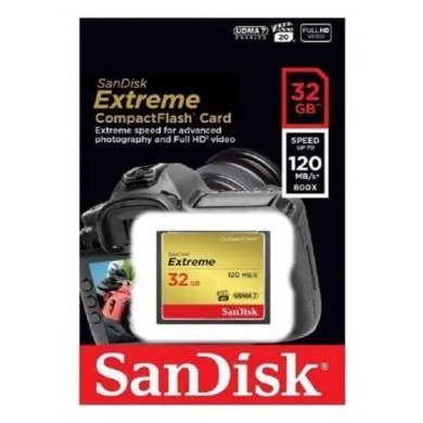 SDCFXS-032G-A46 SanDisk CompactFlash Card 32GB Extreme
