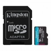 Kingston Cartão Micro SD Canvas Go! Plus 128GB 170MB/s classe 10 com adaptador SD
