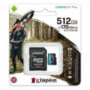 Kingston Cartão Micro SD 512GB Canvas Go Plus U3 C10 