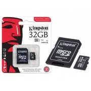 Kingston Cartão Micro SD 32GB Classe 10 Industrial Micro SDHC Classe 10 com Adaptador SD UHS-1