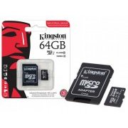 Cartão de Memoria Kingston MicroSD 64GB Classe 10 Micro SDXC Industrial com Adaptador SD UHS-1