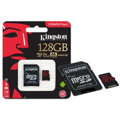 SDCR/128GB Kingston Cartao de Memoria 128GB 4K Ultra HD