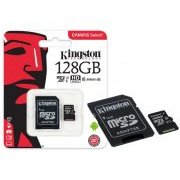 Kingston Cartão de Memoria 128GB Micro SDXC 4K 80R/10