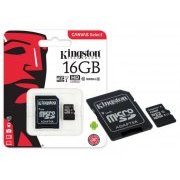 Kingston Cartão de Memoria 16GB Micro SDXC 4K 80R/10W UHS-I U3 V30 CANVAS Select