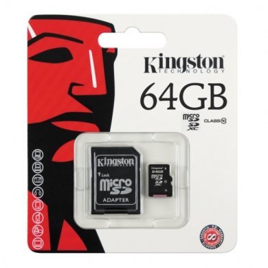 SDCX10/64GB Cartão de Memória Kingston Micro 64GB