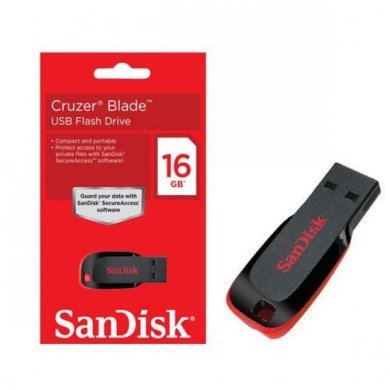 SanDisk Pen Drive 16GB Cruzer Blade USB 2.0
