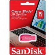 Foto de SDCZ50C016GB35PE Sandisk Pen Drive Cruzer Blade 16GB Rosa USB 2.0