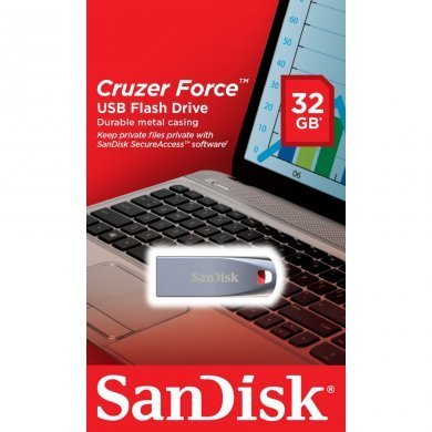 SDCZ71-032G-B35 Sandisk Pen Drive 32GB Cruzer Force USB 2.0