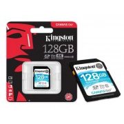 Kingston Cartao de Memoria 128GB SDXC 4K 90R/45W UHS-