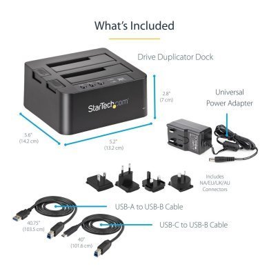 SDOCK2U313R Startech dockstation 2 baias HD/SSD SATA 3 USB-A/C 10Gbps