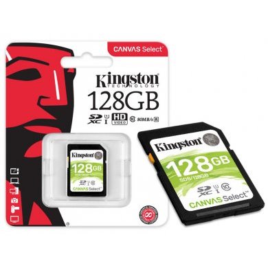 SDS/128GB Kingston Cartao de Memoria 128GB SDHC HD
