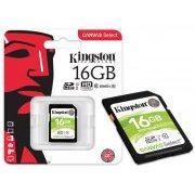 Kingston Cartão de Memoria 16B SDHC HD Video 80R/10W UHS-I U1 V30 CANVAS Select
