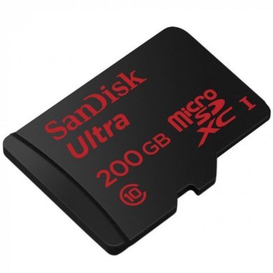 SDSDQUAN-200G-G4A Sandisk Cartão de Memoria MicroSD 200GB
