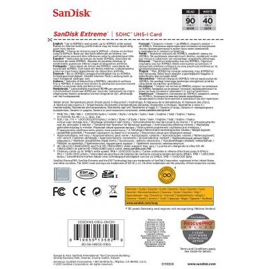 SDSDXNE-016G-GNCIN Sandisk Cartão de Memoria 16GB Extreme SDHC