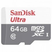 SDSQUNR-064G-GN3MA SanDisk Cartão MicroSDHC Ultra 64Gb Classe 10 Leitura: 100Mb/s e Gravação 100Mb/s | SanDisk Cartão MicroSDHC Ultra 64Gb Classe 10 Leitura: 100Mb/s e Gravação 100Mb/s SanDisk Cartão MicroSDHC Ultra 64Gb Classe 10 Leitura: 100Mb/s e Gravação 100Mb/s