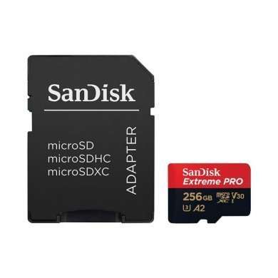 SDSQXCD-256G-GN6MA Sandisk cartão de memória MicroSD 256GB Extreme Pro U3 V30