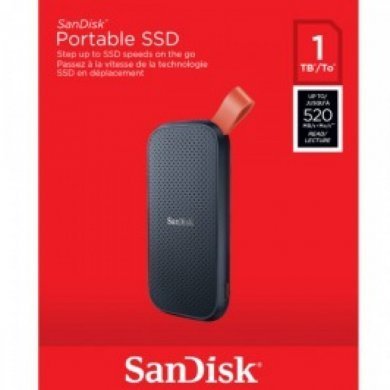 SDSSDE30-1T00-G26 Sandisk SSD Externo 1TB USB Grafite Leitura 520MBps