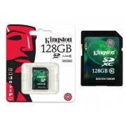Kingston Cartão de Memória SDXC 128GB Classe 10, Compatível com dispositivos host SDHC e SDXC