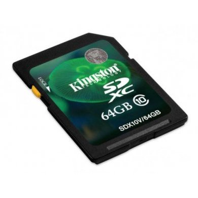 SDX10V/64GB Cartão de Memória Kingston SDXC 64GB