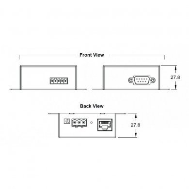 SE5201 Atop Serial Device Server DB9M